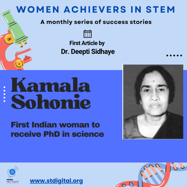kamala sohonie - first indian woman to receive PhD in science